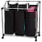 Household Essentials Rolling Mesh Triple Laundry Sorter
